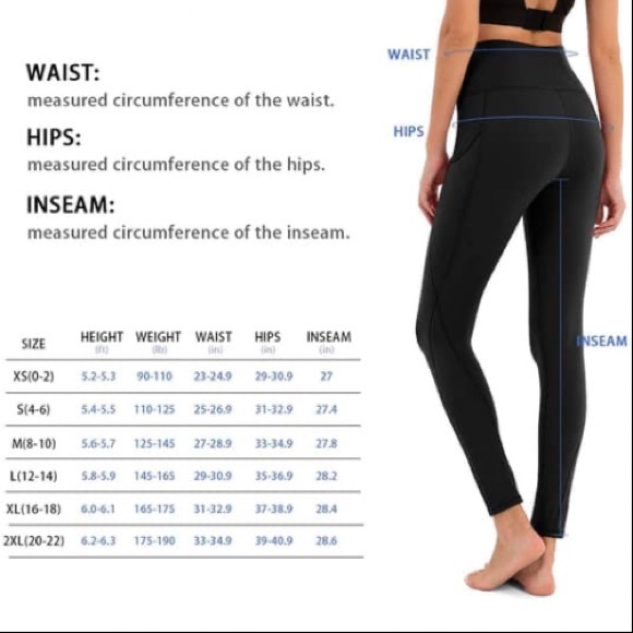 Black pocketed yoga pants - Picture 5 of 5